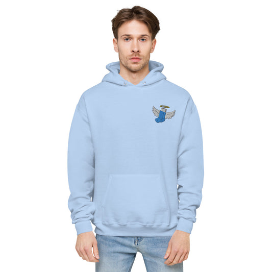 Inhale embroidered Unisex fleece hoodie