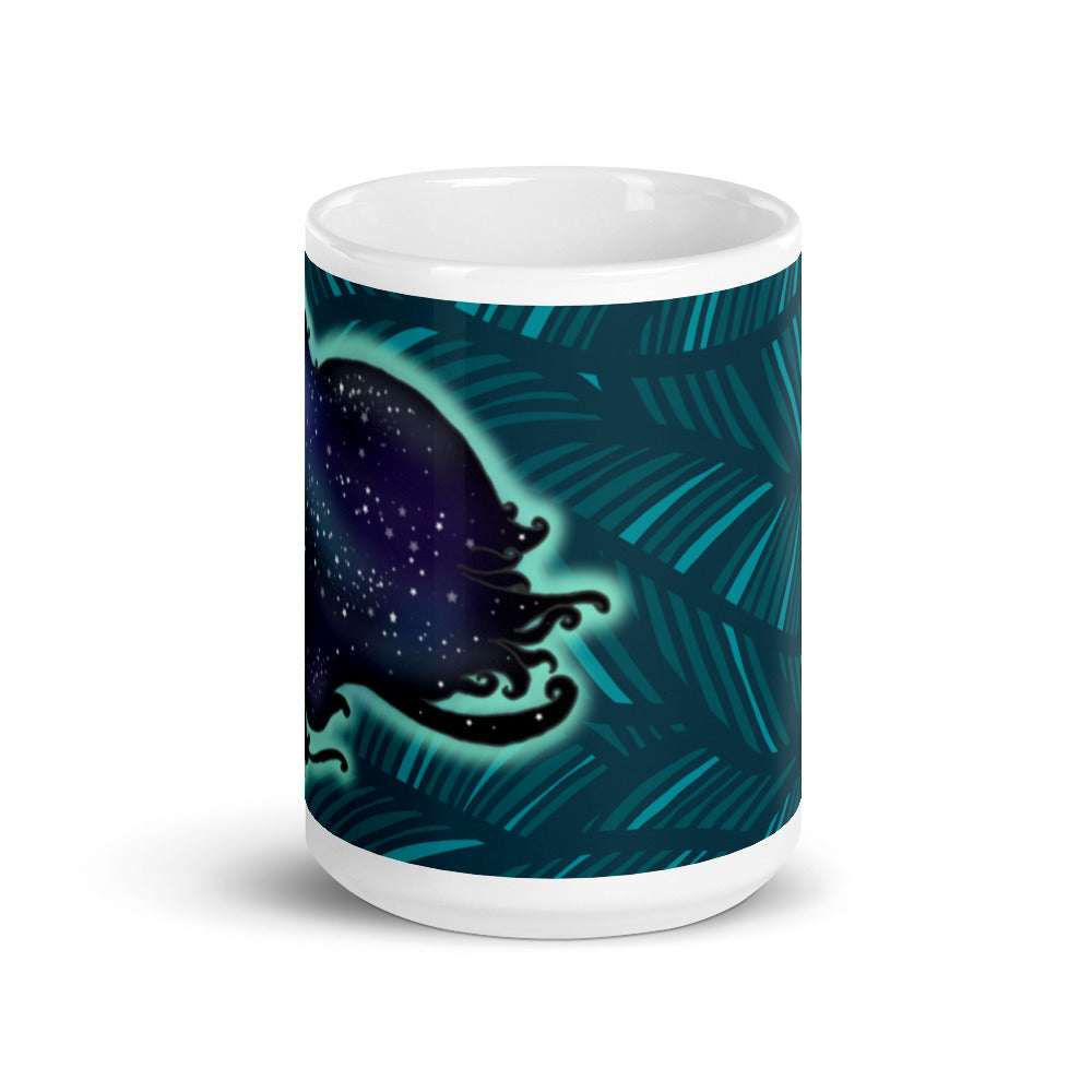 Galaxy Hair (blue) glossy mug