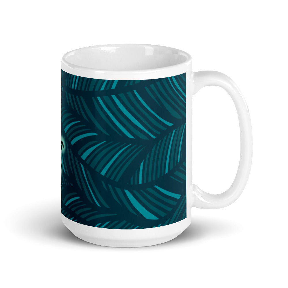 Galaxy Hair (blue) glossy mug